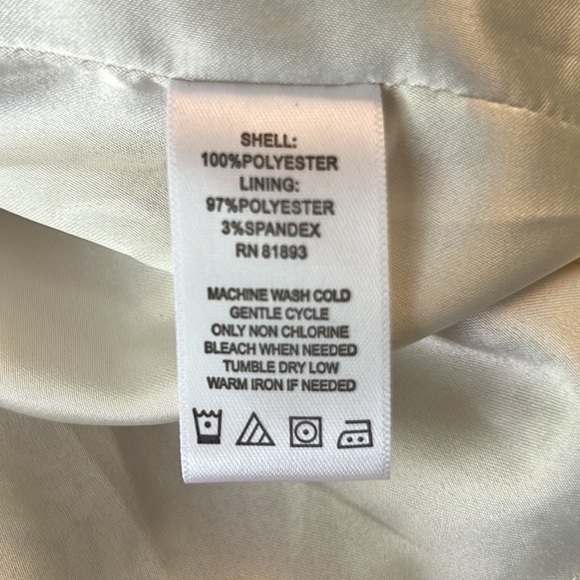 C. Wonder Ivory Peach Cornflower Blue Floral Sleeveless Shift Slip Maxi Dress 10 - Picture 13 of 15